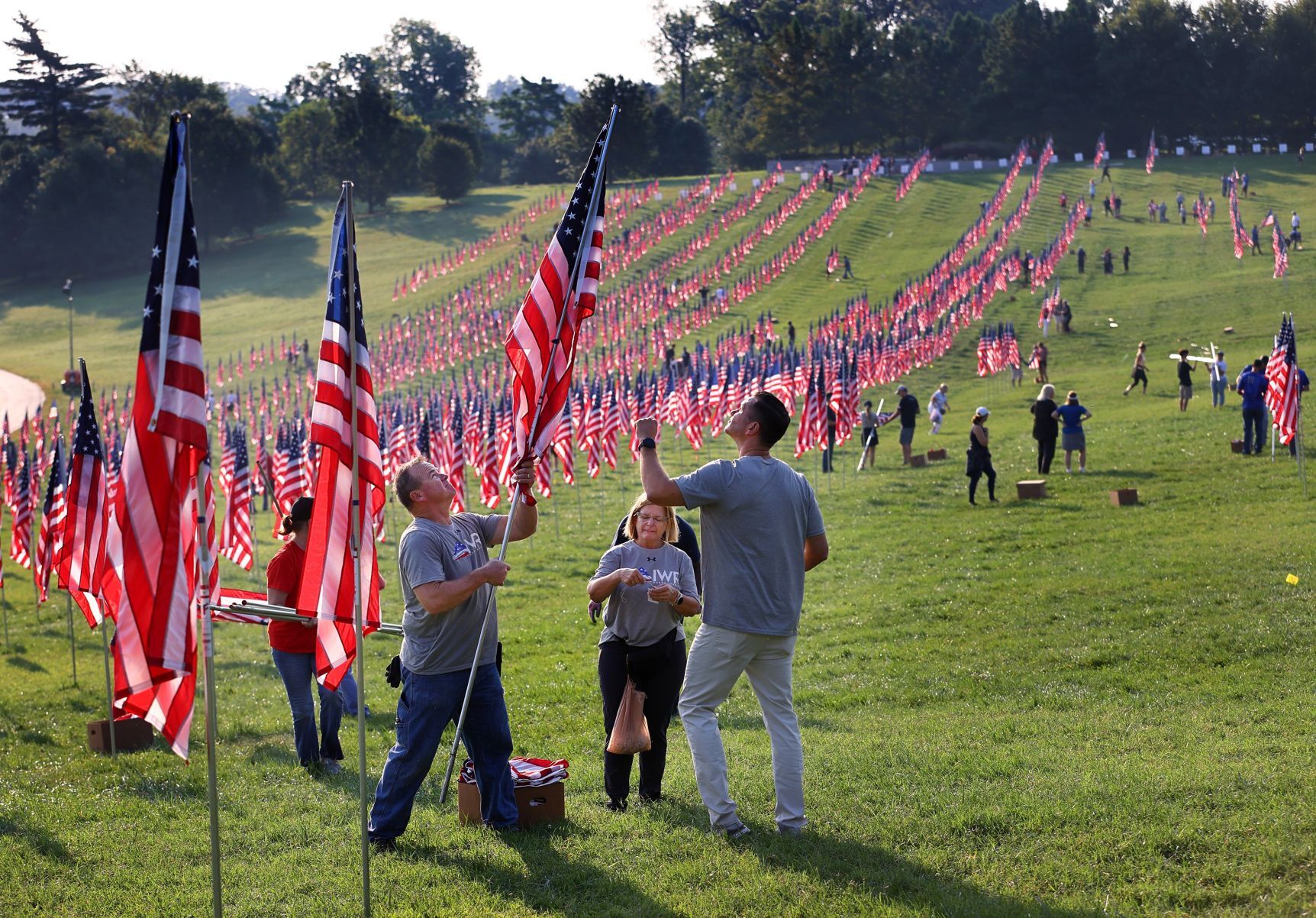 Flags of Valor comes down on Art Hill after 9/11 anniversary